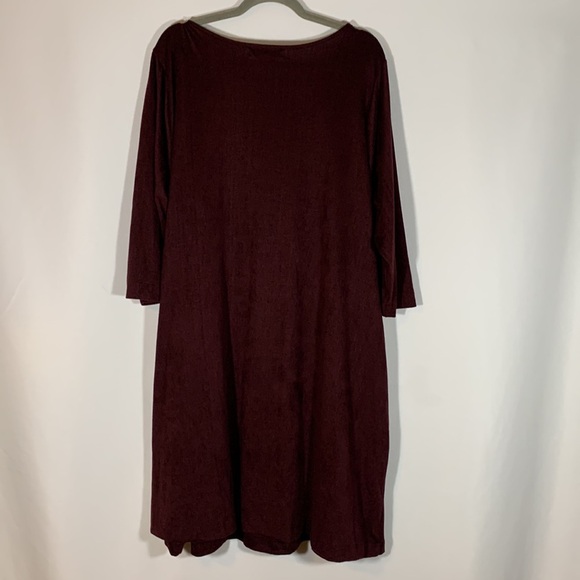 Pennington’s Dark Mauve Knit Sweater Midi Dress - Picture 6 of 9
